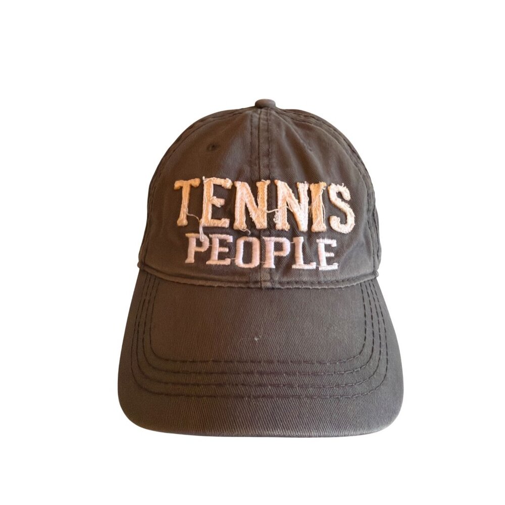 Tennis People By Patton Gray Adjustable Baseball Cap One Size Fits All‎ Cotton